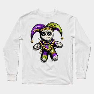 Mardi Gras Witch Doctor Goth Voodoo Doll Costume Long Sleeve T-Shirt